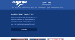 Desktop Screenshot of crosstownsign.com